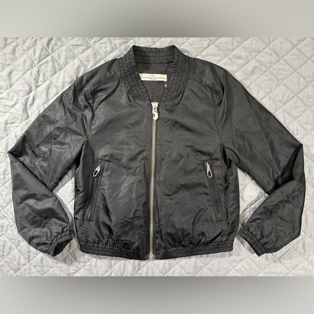 NWT Golden Goose Black Bomber Jacket, Women’s Size XS